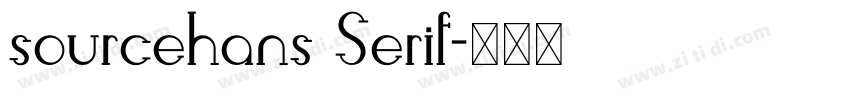 sourcehans Serif字体转换